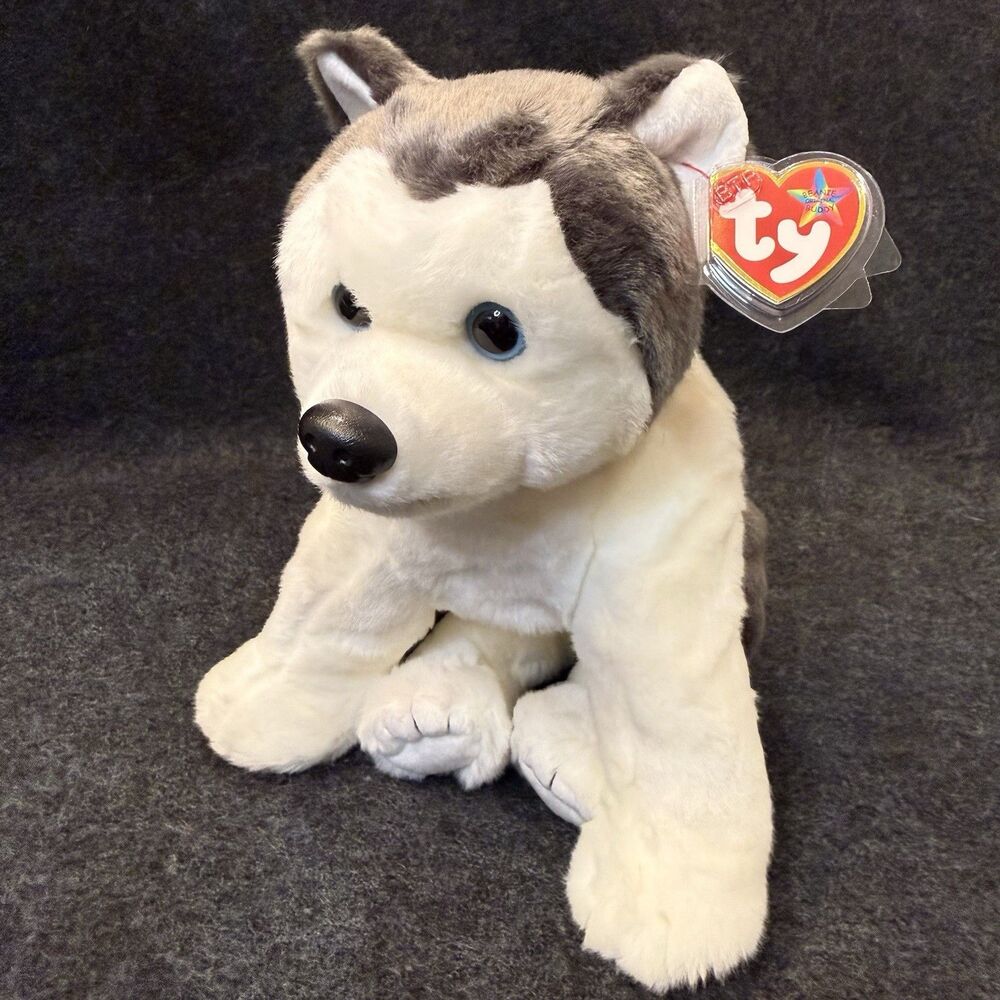 Ty Beanie Buddy “Nanook” the Husky Dog – 1998 Large 11" Plush Vintage